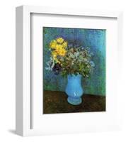 Vase with Lilacs, Daisies and Anemone-Vincent van Gogh-Framed Art Print