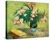 Vase with Oleanders and Books, c.1888-Vincent van Gogh-Stretched Canvas