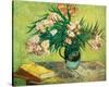 Vase with Oleanders and Books, c.1888-Vincent van Gogh-Stretched Canvas
