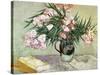 Vase with Oleanders and Books, c.1888-Vincent van Gogh-Stretched Canvas