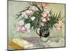 Vase with Oleanders and Books, c.1888-Vincent van Gogh-Mounted Premium Giclee Print