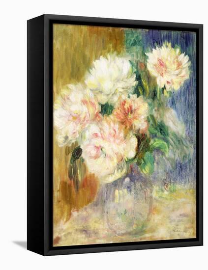 Vase with Peonies by Renoir-Pierre Auguste Renoir-Framed Stretched Canvas