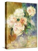 Vase with Peonies by Renoir-Pierre Auguste Renoir-Stretched Canvas
