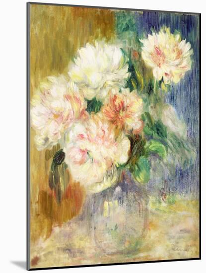 Vase with Peonies by Renoir-Pierre Auguste Renoir-Mounted Giclee Print