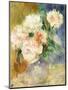 Vase with Peonies by Renoir-Pierre Auguste Renoir-Mounted Giclee Print