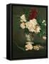 Vase with Peonies on a Pedestal, 1864-Edouard Manet-Framed Stretched Canvas