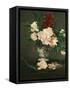 Vase with Peonies on a Pedestal, 1864-Edouard Manet-Framed Stretched Canvas