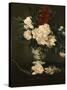 Vase with Peonies on a Pedestal, c.1864-Edouard Manet-Stretched Canvas