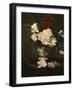 Vase with Peonies on a Pedestal, c.1864-Edouard Manet-Framed Premium Giclee Print