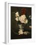 Vase with Peonies on a Pedestal, c.1864-Edouard Manet-Framed Premium Giclee Print
