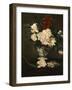 Vase with Peonies on a Pedestal, c.1864-Edouard Manet-Framed Giclee Print