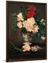 Vase with Peonies on a Pedestal-Edouard Manet-Framed Art Print