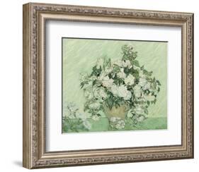 Vase with Pink Roses, 1890-Vincent van Gogh-Framed Art Print