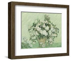 Vase with Pink Roses, 1890-Vincent van Gogh-Framed Art Print