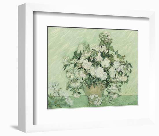 Vase with Pink Roses, 1890-Vincent van Gogh-Framed Art Print