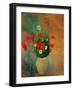 Vase with Red Poppies-Odilon Redon-Framed Giclee Print