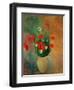 Vase with Red Poppies-Odilon Redon-Framed Giclee Print