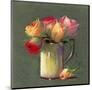 Vase with Rosebuds-Rozsika Hetyei-Ascenzi-Mounted Art Print