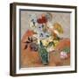 Vase with Roses and Anemones, 1890-Vincent van Gogh-Framed Premium Giclee Print