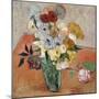 Vase with Roses and Anemones, 1890-Vincent van Gogh-Mounted Premium Giclee Print