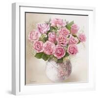 Vase with Roses-Skarlett-Framed Giclee Print