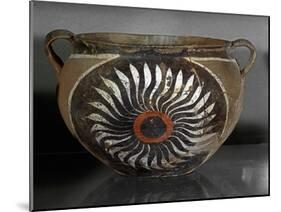 Vase with Sunflower Decoration, Minoan, Kameres Style, Crete, 1900-1700 BCE-null-Mounted Giclee Print
