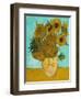 Vase with Sunflowers, 1888-Vincent van Gogh-Framed Giclee Print