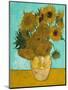 Vase with Sunflowers, 1888-Vincent van Gogh-Mounted Premium Giclee Print