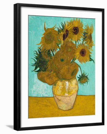 Vase with Sunflowers, 1888-Vincent van Gogh-Framed Giclee Print