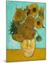 Vase with Sunflowers, 1888-Vincent van Gogh-Mounted Giclee Print