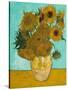 Vase with Sunflowers, 1888-Vincent van Gogh-Stretched Canvas