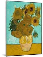 Vase with Sunflowers, 1888-Vincent van Gogh-Mounted Giclee Print