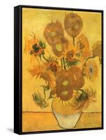 Vase with Sunflowers, 1889-Vincent van Gogh-Framed Stretched Canvas