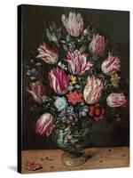 Vase with Tulips, 1620-1625-Andries Daniels-Stretched Canvas