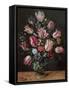 Vase with Tulips, 1620-1625-Andries Daniels-Framed Stretched Canvas