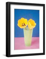 Vase with Tulips-null-Framed Art Print