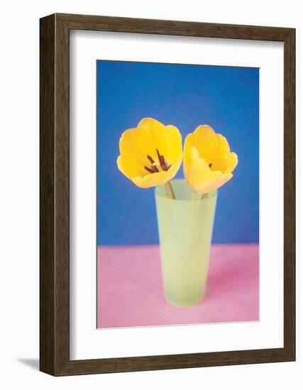 Vase with Tulips-null-Framed Art Print