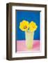 Vase with Tulips-null-Framed Premium Giclee Print