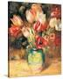 Vase with Tulips-Pierre-Auguste Renoir-Stretched Canvas