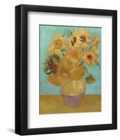 Vase with Twelve Sunflowers, 1889-Vincent van Gogh-Framed Art Print