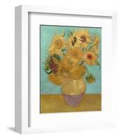 Vase with Twelve Sunflowers, 1889-Vincent van Gogh-Framed Art Print