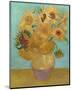 Vase with Twelve Sunflowers, 1889-Vincent van Gogh-Mounted Art Print