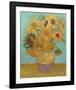 Vase with Twelve Sunflowers, 1889-Vincent van Gogh-Framed Art Print