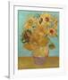 Vase with Twelve Sunflowers, 1889-Vincent van Gogh-Framed Art Print