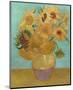 Vase with Twelve Sunflowers, 1889-Vincent van Gogh-Mounted Giclee Print