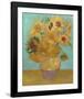 Vase with Twelve Sunflowers, 1889-Vincent van Gogh-Framed Giclee Print