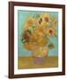 Vase with Twelve Sunflowers, 1889-Vincent van Gogh-Framed Giclee Print