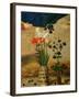 Vase with White, Red and Blue Lilies and Iris, Another with Seven Columbines-Hugo van der Goes-Framed Giclee Print