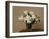 Vase with white Roses. 1885-Henri De Fantin-latour-Framed Giclee Print