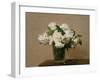 Vase with white Roses. 1885-Henri De Fantin-latour-Framed Giclee Print